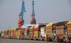 trucks at gwadar port